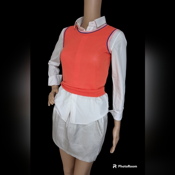 Orange JCrew Sweater Vest Top - Picture 2 of 12